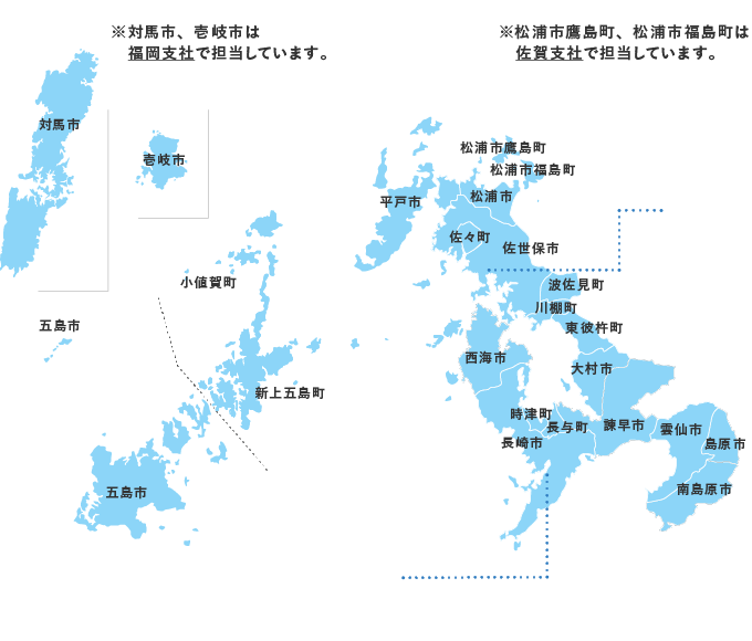 長崎地区マップ
