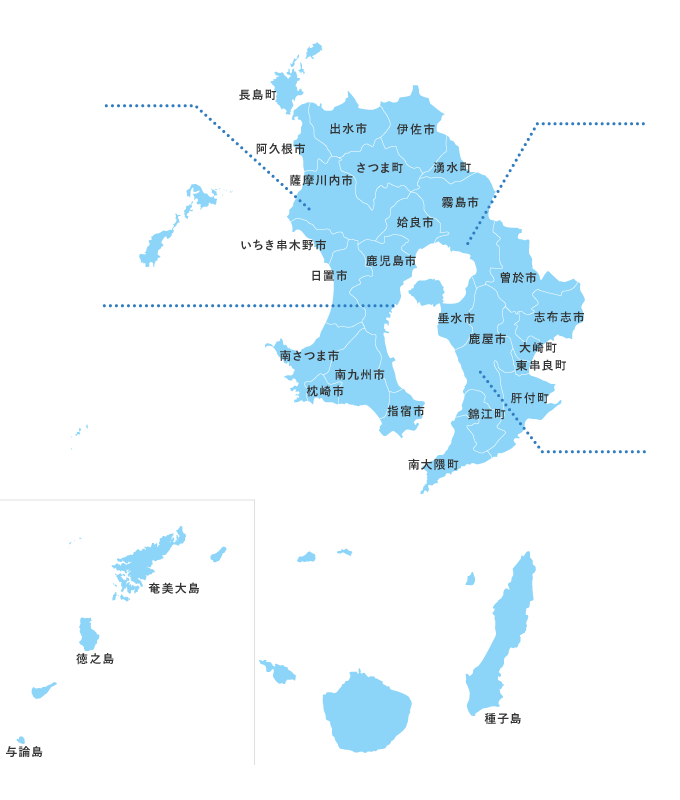 鹿児島地区マップ