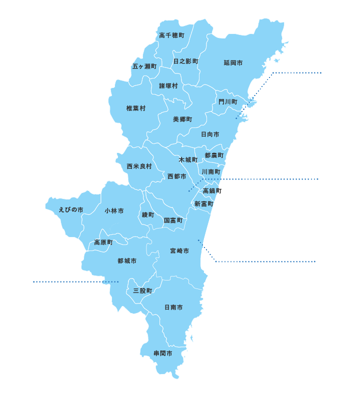 宮崎地区マップ