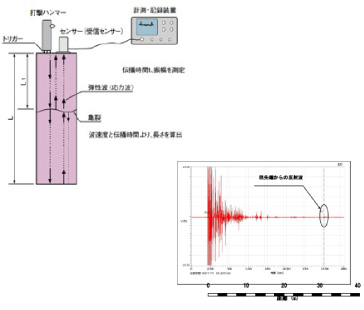 基礎杭の健全性調査 イメージ図